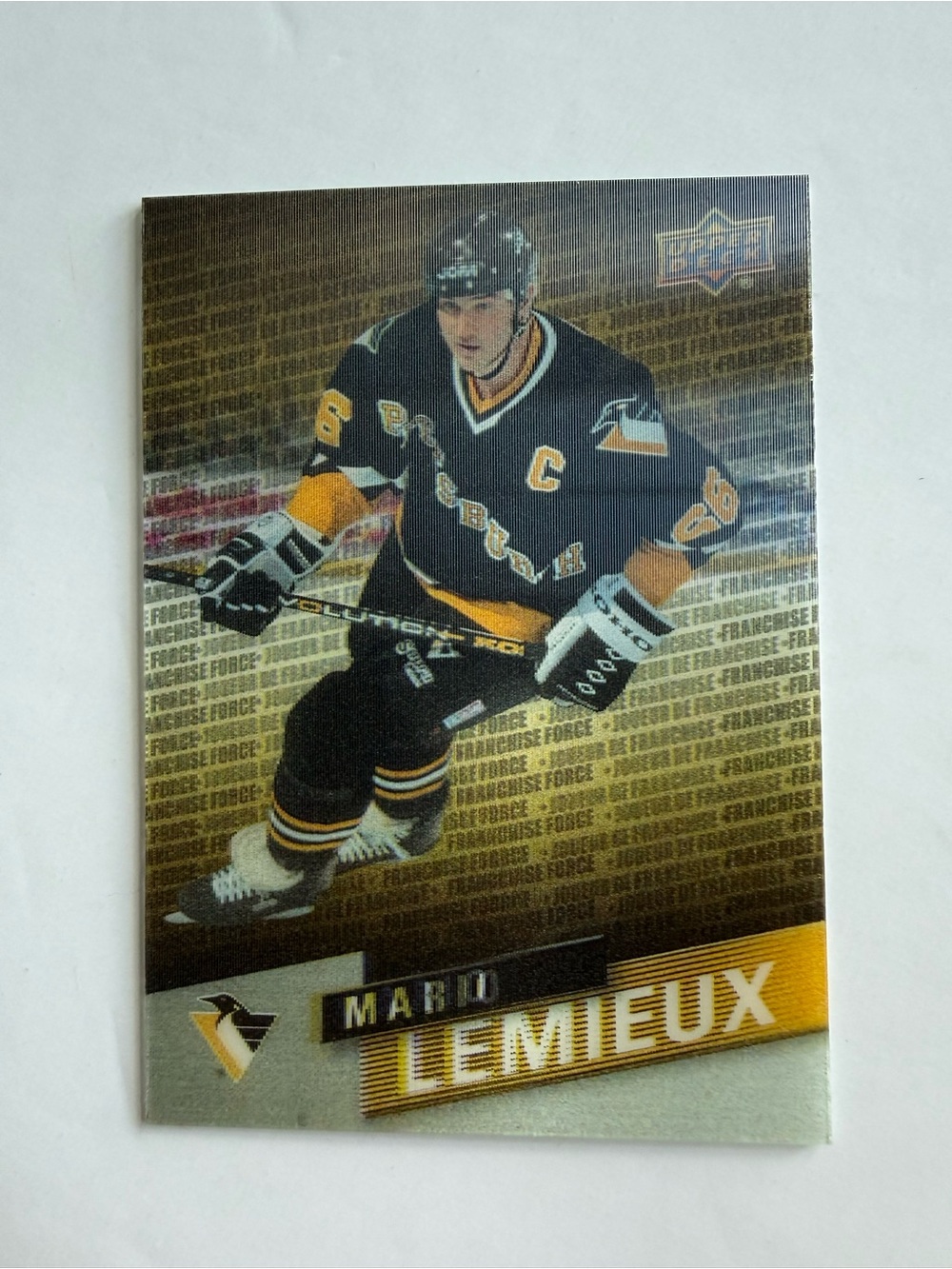 Upper Deck Mario Lemieux Pittsburgh Penguins Hockey Card  Franchise Force